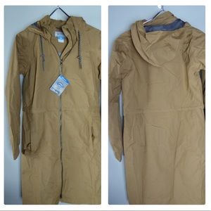 Columbia Firwood Long Jacket Omnitech Hooded Parka Coat NWT 2 Way Zipper